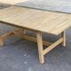 Table à manger scandinave rénovée en chêne 145-200cm