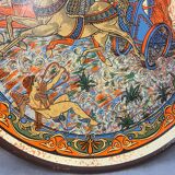 Assiette décorative collection "l'enlèvement d'hélène de troie" mythologie grecque