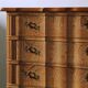 Vintage Mid-century Baroque Style Danish High Boy Brutalist Dresser 1960s