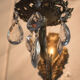 Applique en laiton avec pampilles en verre