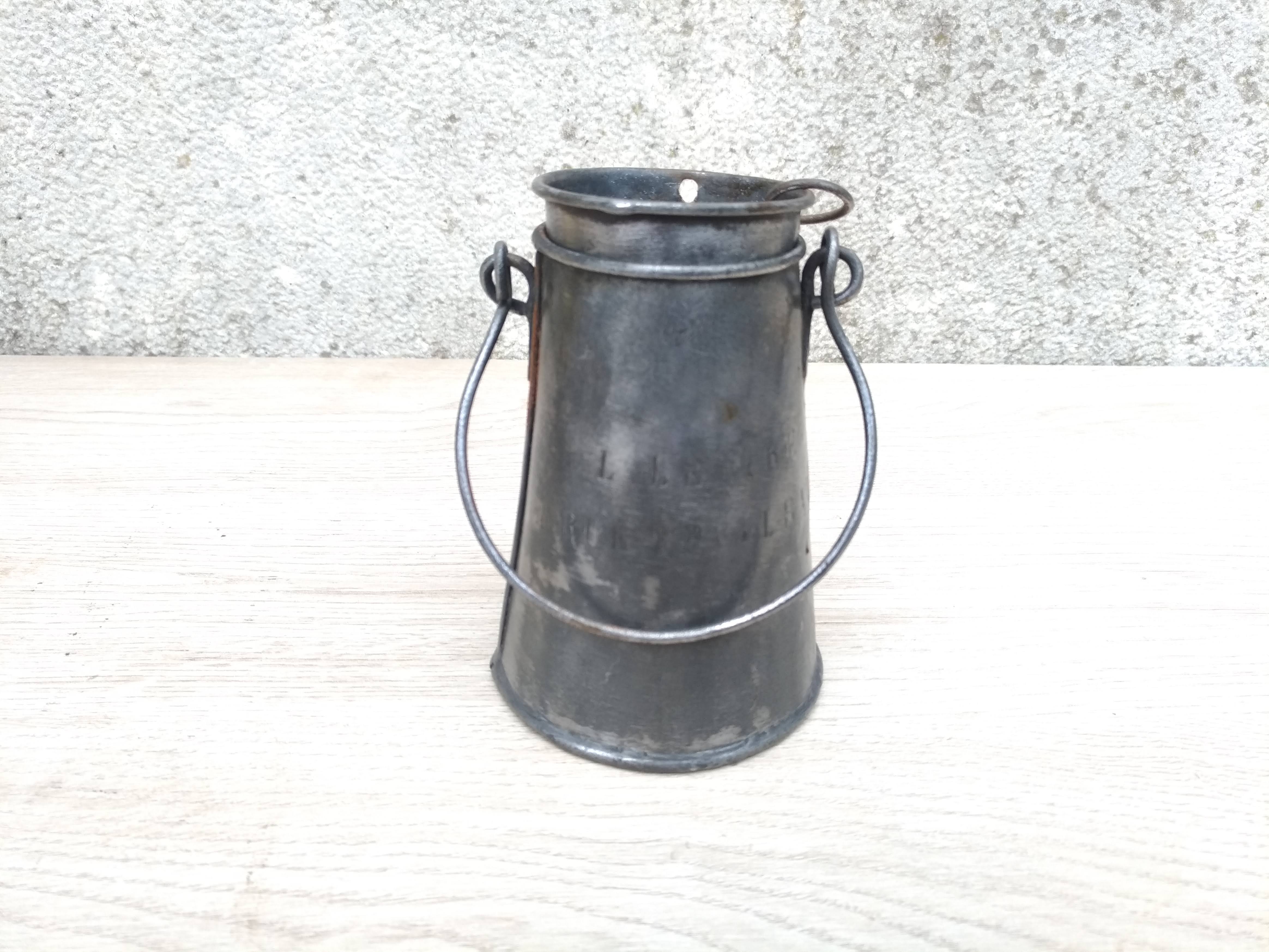 Tin milk jug