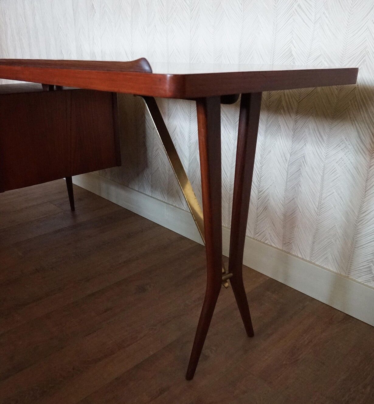 Mid-Century Dutch Modern Writing Desk by Louis Van Teeffelen for Wébé, 1950s