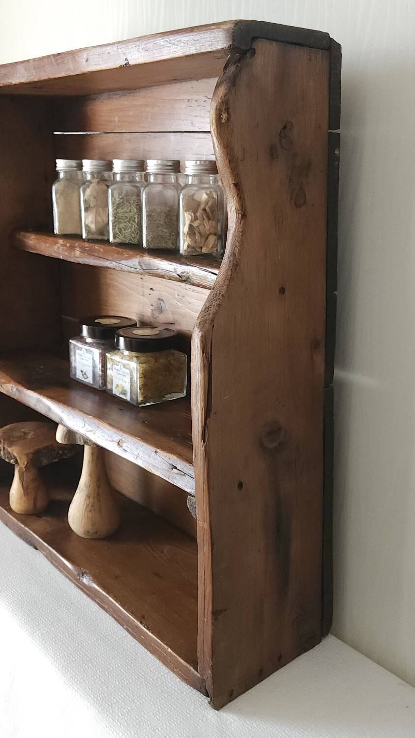 Old country wall shelf