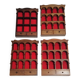 Lot de 4 étagères avec arcades "collection"