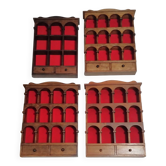 Lot de 4 étagères avec arcades "collection"
