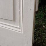 Narrow old paneled molded cupboard door h220x42cm