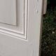 Porte h220x42cm étroite de placard ancienne panneautée moulurée