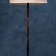 Mid-Century Floor Lamp in Rosewood and Brass, Denmark, 1960s