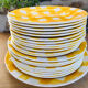 Service 21 earthenware plates of Sarreguemines Digoin Scottish model