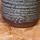 Turned glazed stoneware vase
