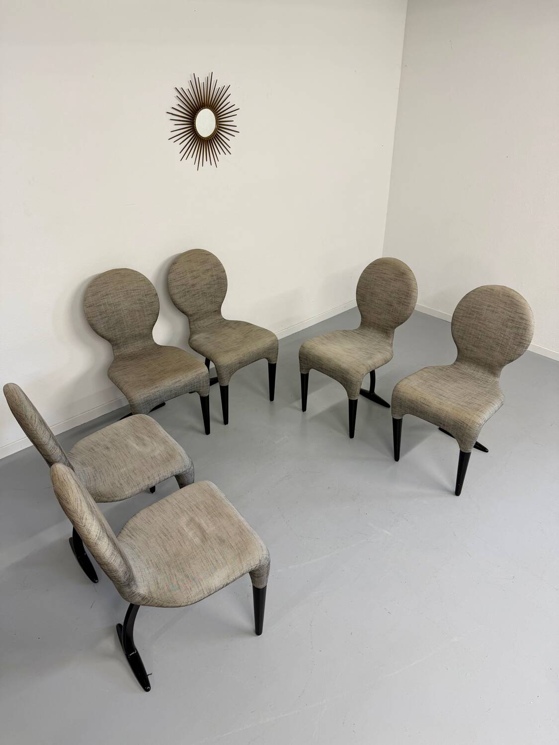 Lot de 6 chaises modèle Fido design Antonio Citterio pour Moroso an 90