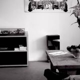 large black and white artworks / photo collage (160x50) ghost