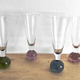 Vintage bubbled glasses