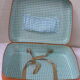 Valise vintage 1950-60 simili cuir caramel