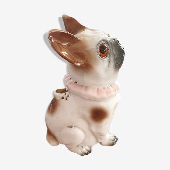 Chien lumière en porcelaine