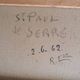 Large oil on canvas landscape of St Paul de Serre signed R. CAZ.