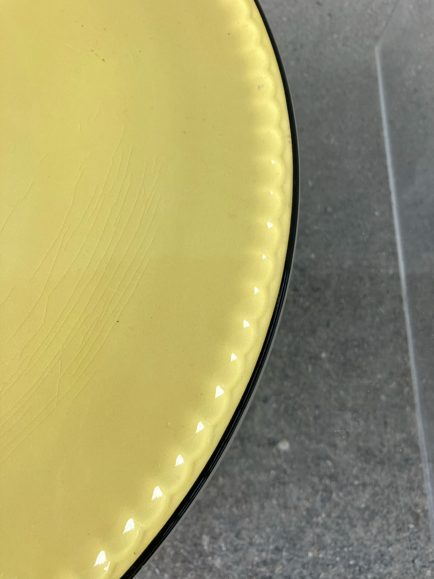 Serving dish Villeroy & Boch Yellow and black 1950s