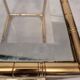 Pair of bamboo sofa ends - golden brass - ca 1980