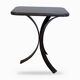 Pair of BS Style side tables in black oak and iron.