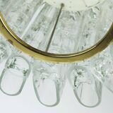 Doria mid century pendant light chandelier with 16 glass tubes 1960s