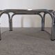 Space age tubular coffee table in smoked glass from the 60s/70s