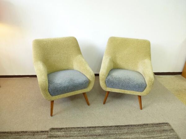 1 Fauteuil bi color année 50 60