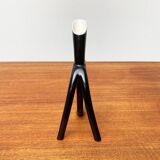 Sculptural porcelain vase from mid-century Germany by Lindner.