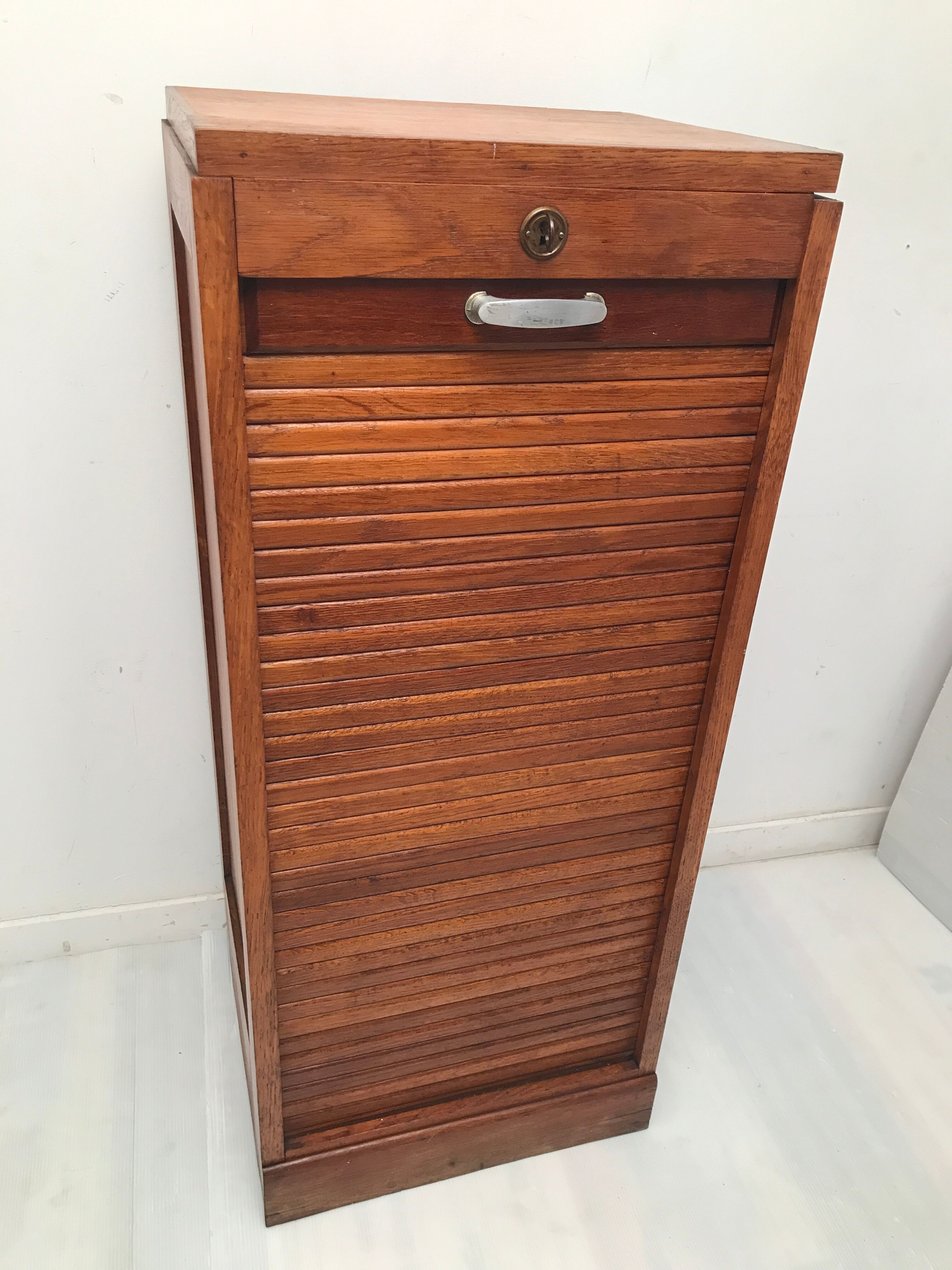 Meuble classeur à rideaux année 50-60