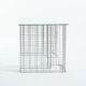 Wire glass and metal desk, terence conran, 1980s