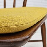 1960-70s, Danish design by Farstrup Stolefabrik, reupholstered rocking chair.