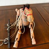 Wooden puppet horse