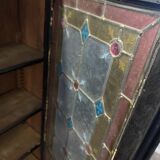 Antique presbytery display case – stained glass windows, religious inspiration