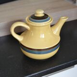 Cafetière vintage jaune paille Gien modèle "Djerba"