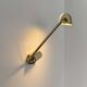 Applique vintage orientable en laiton, France, 1970