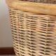 Large VINTAGE WICKER BASKET Wood