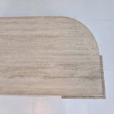 Italian Coffee Table in Travertine, 1980s