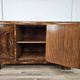 1940s Art Deco walnut sideboard with three doors