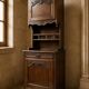 Buffet deux corps style Louis XV en noyer – XIXᵉ