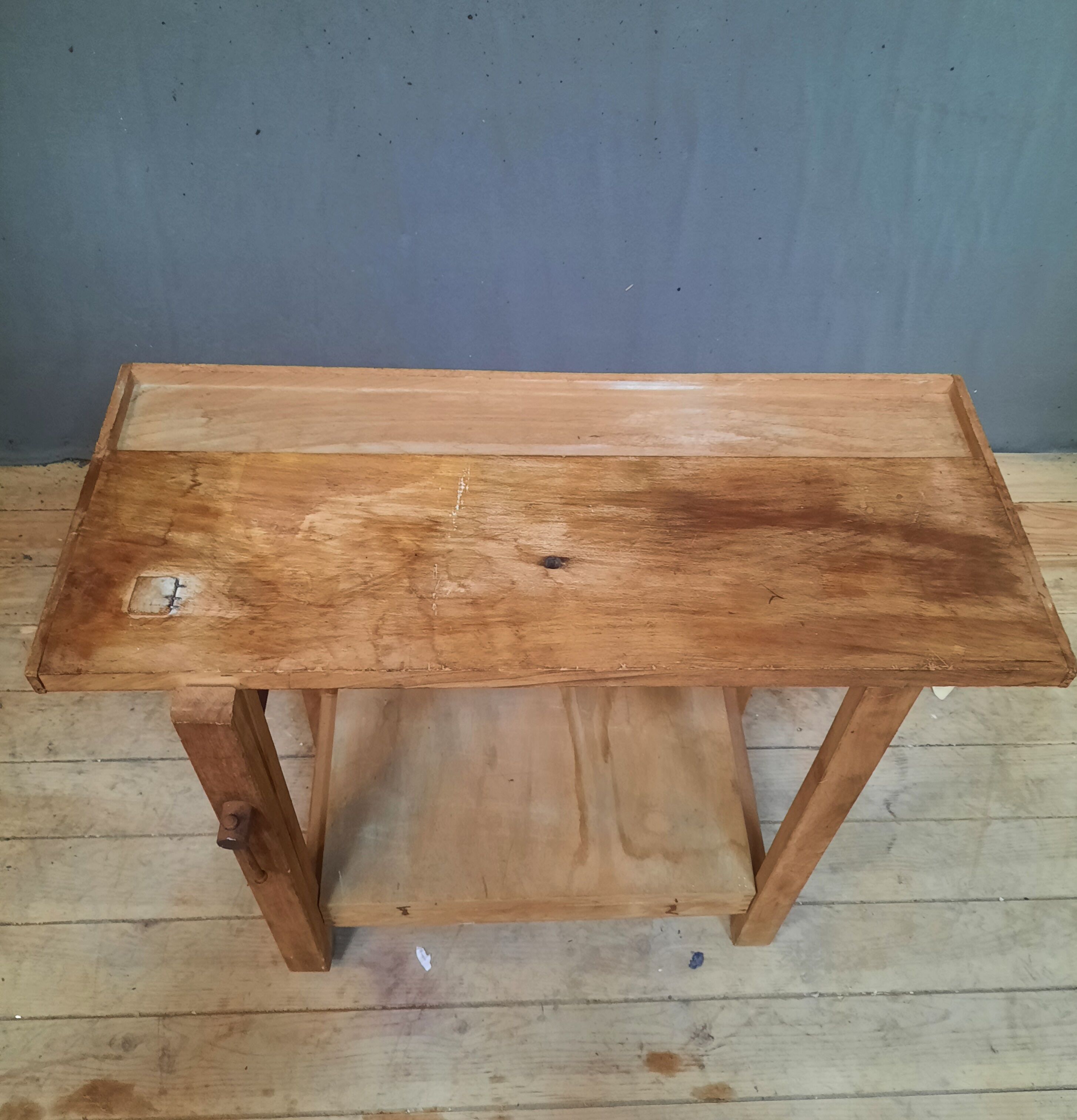 Wooden set for children with tools