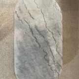 Coffee table marble gray steel foot