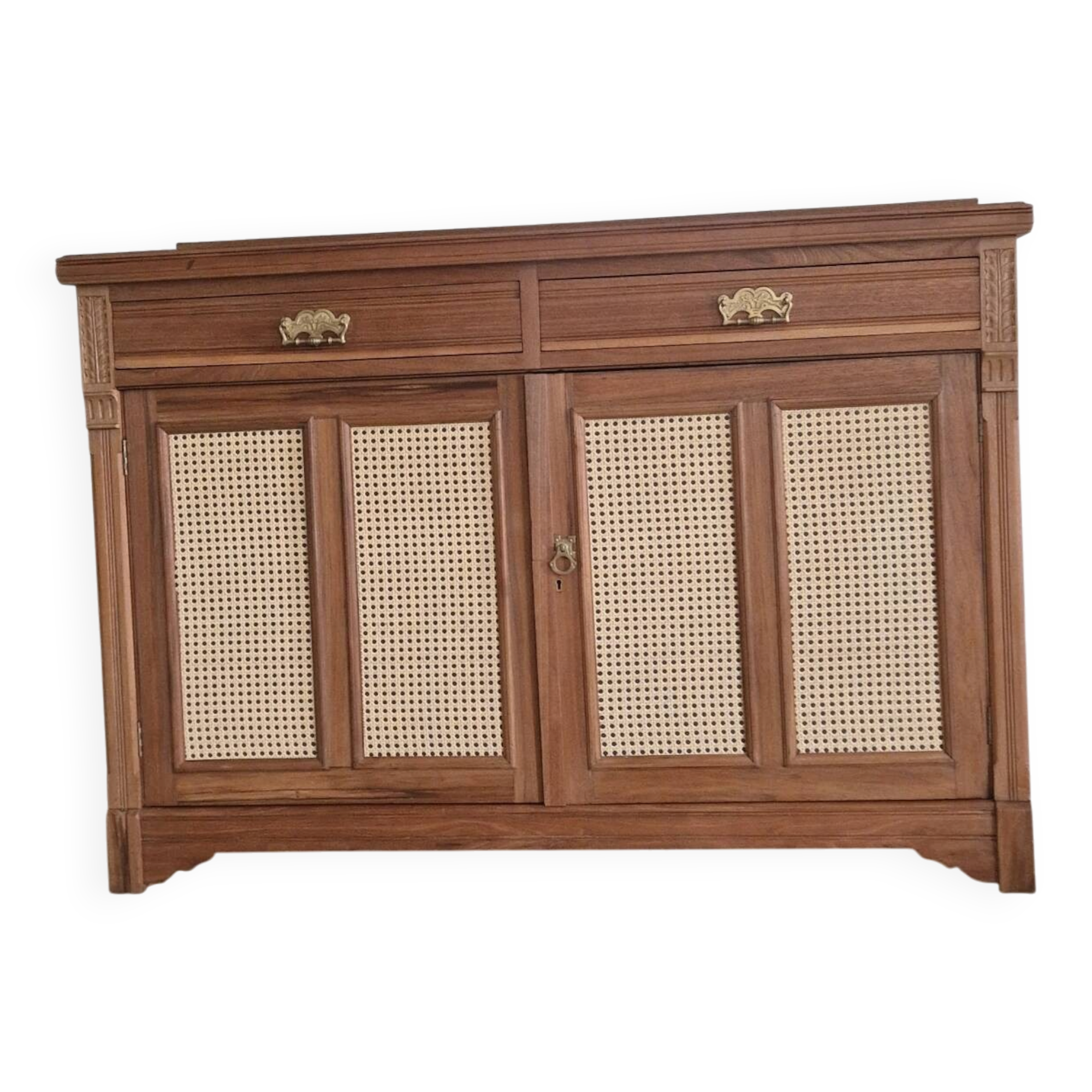 Buffet portes en cannage