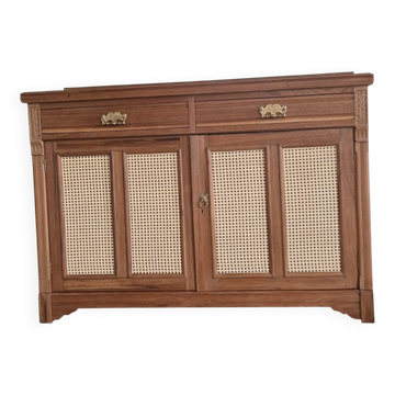 Cane webbing sideboard