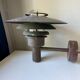 Pair large classic danish mcm outdoor wall lamps in  copper
