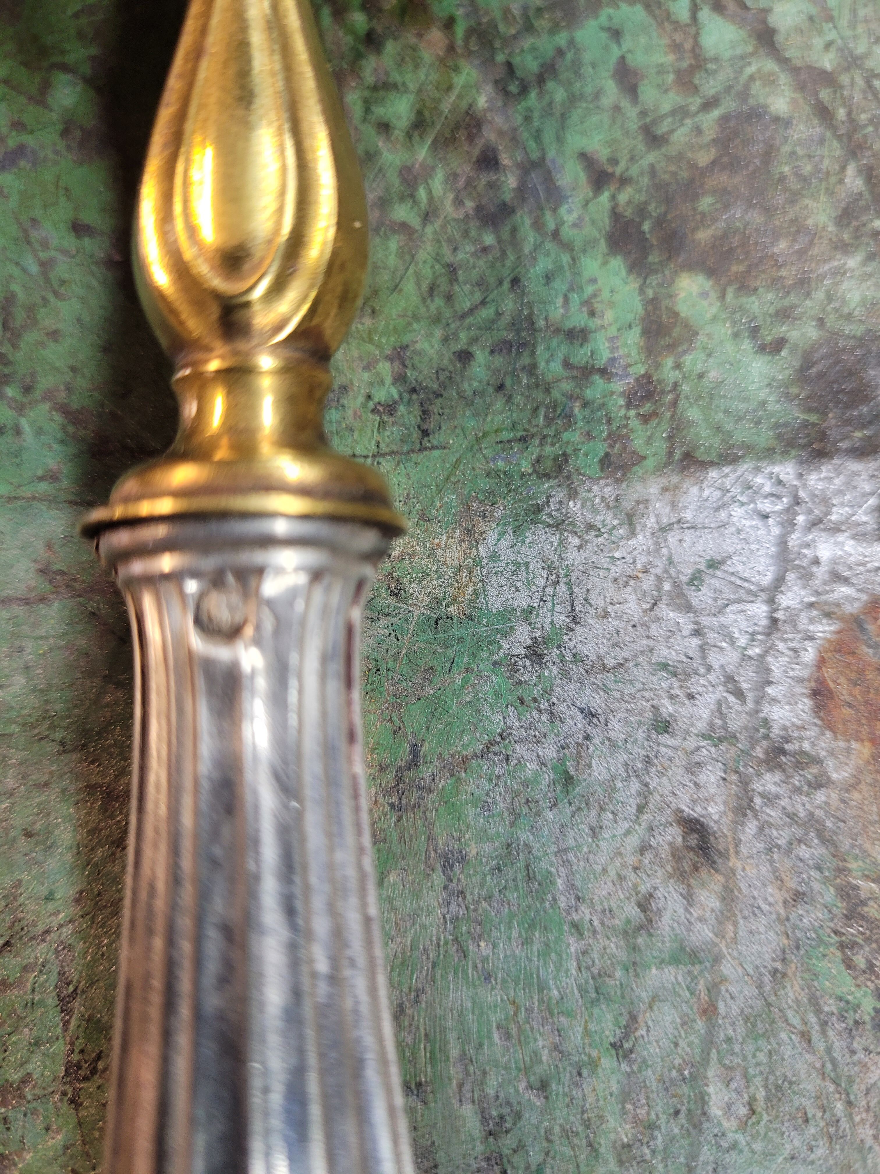 Art deco dessert service in stuffed silver