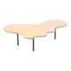 Organic design coffee table in poplar by Benchmark
