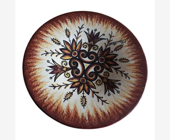 Assiette faience Quimper Fouillen