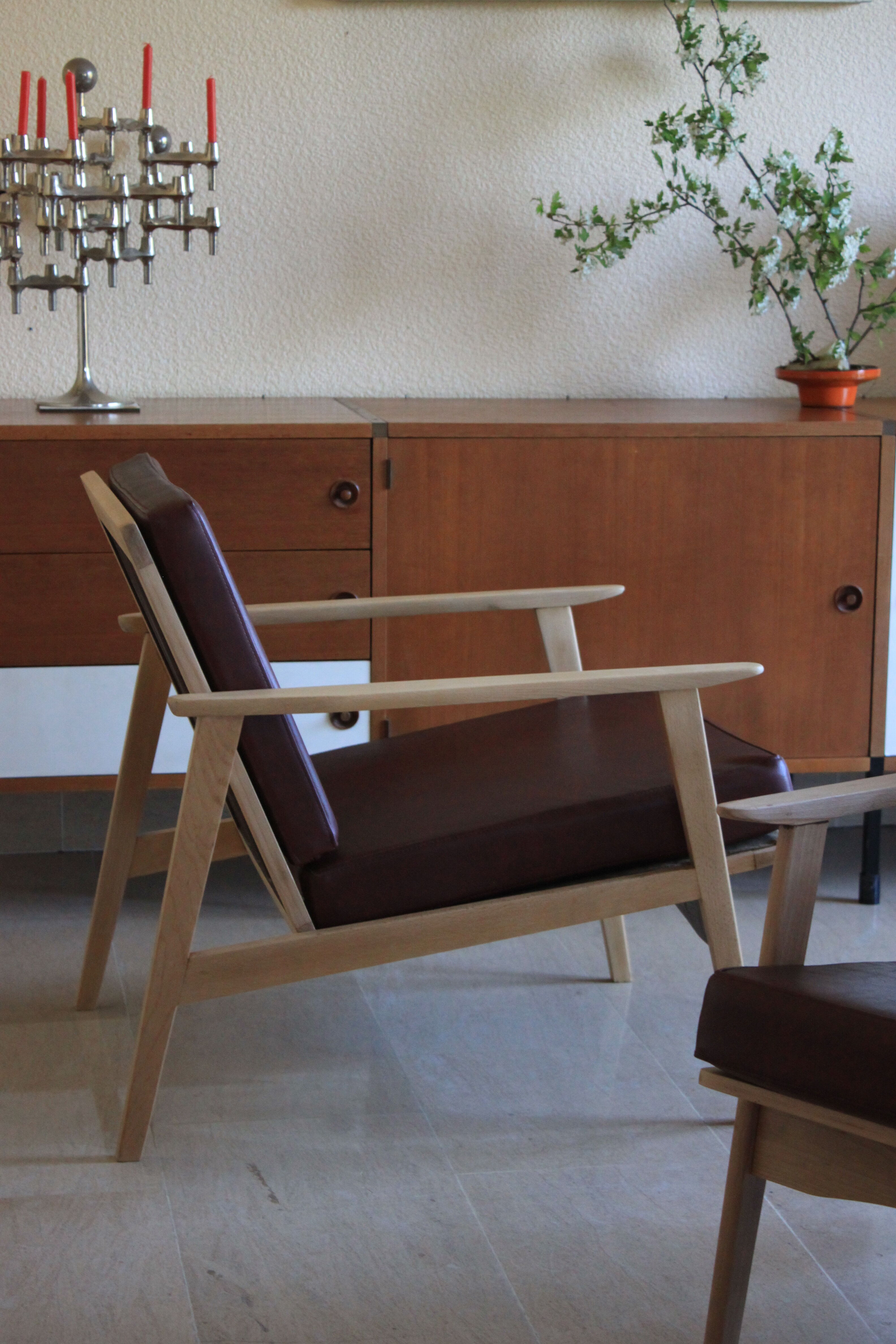 Scandinavian armchair in beech