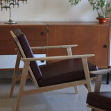 Fauteuil scandinave en hêtre