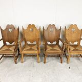 Vintage brutalist armchairs, 1960