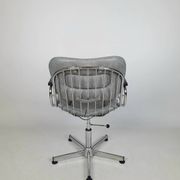 Vintage chrome swivel armchair